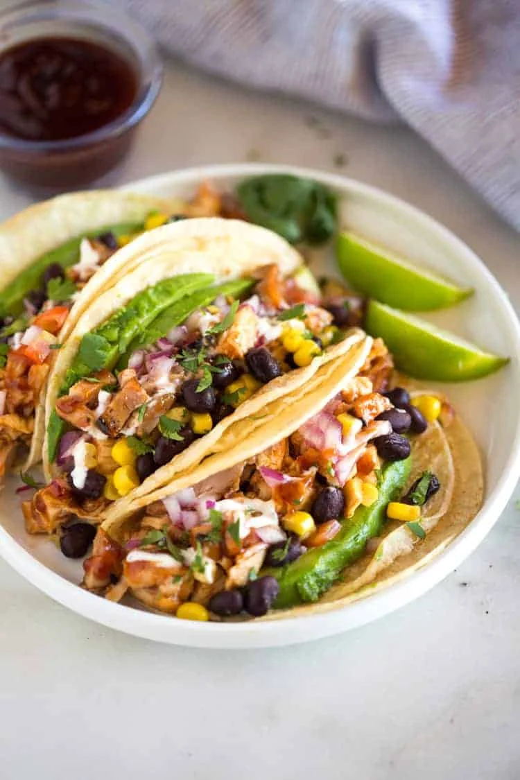 Grilled BBQ Chicken Tacos