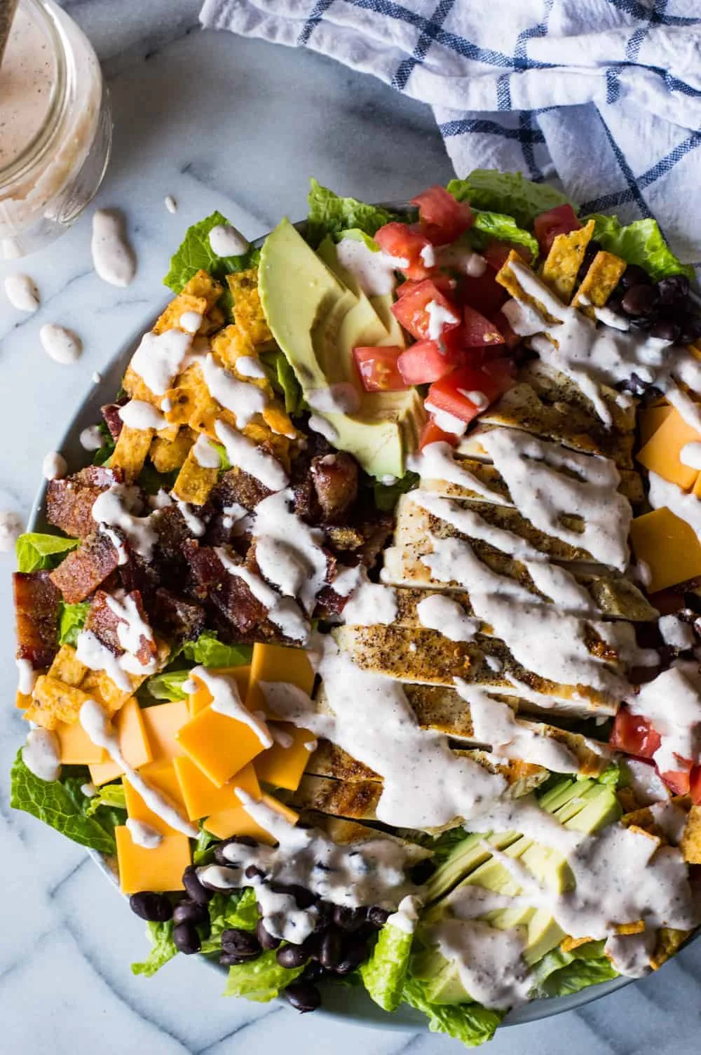 Southwest Grilled Chicken Salad with Candied Bacon