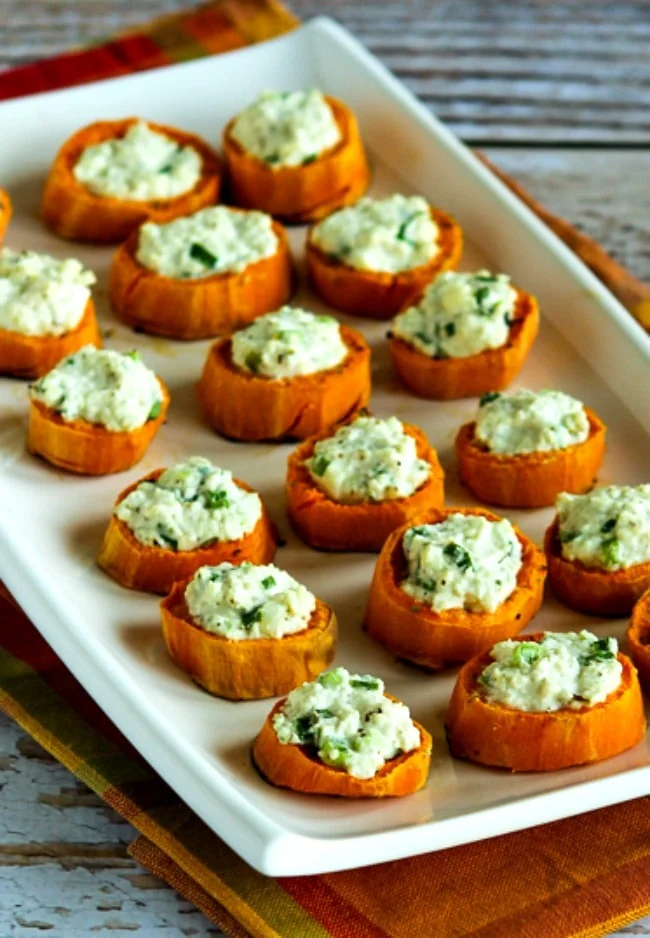 Sweet Potato Appetizers with Feta (VIDEO)