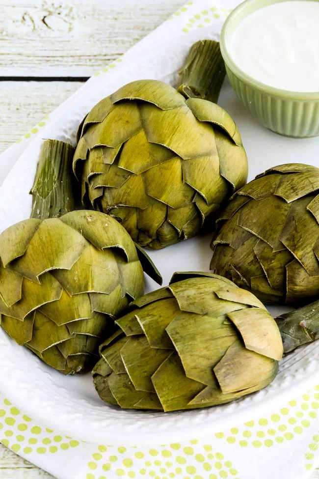 Mom’s Artichokes and Artichoke Dipping Sauce
