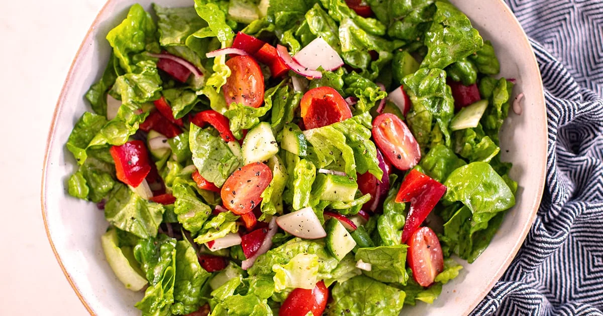 Side Salad With Lemon Honey Vinaigrette